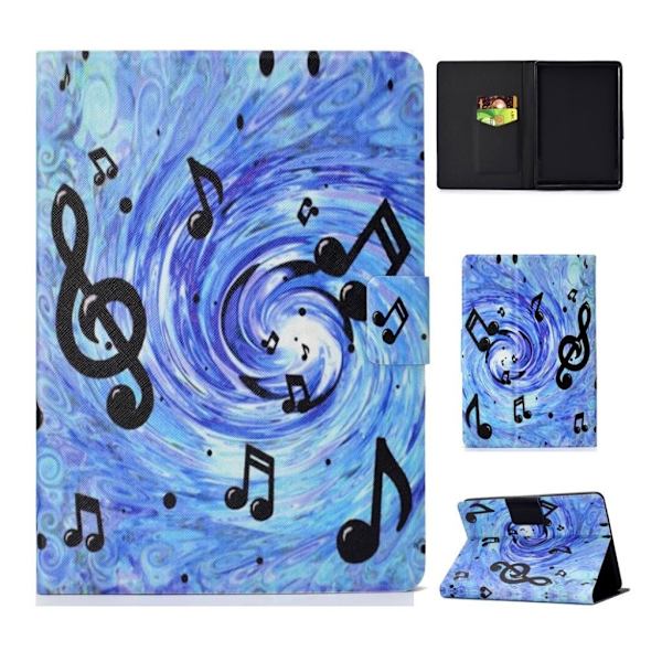 Amazon Kindle Paperwhite 4 (2018) mønster læder etui - Musik Noder Multicolor