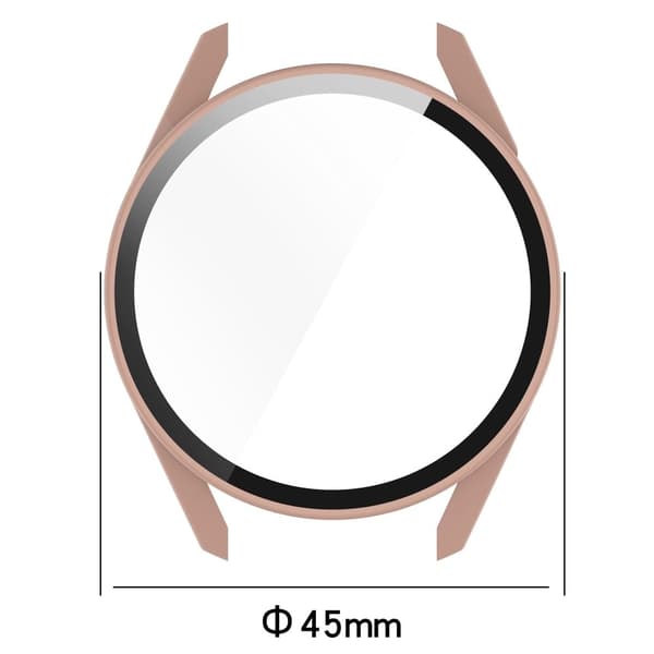 Huawei Watch GT 3 (42mm) TPU frame + tempered glass screen protector - Dark Blue Blå