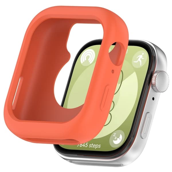 Huawei Watch Fit 3 Watch Case Soft Silicone Protective Frame - Orange Orange