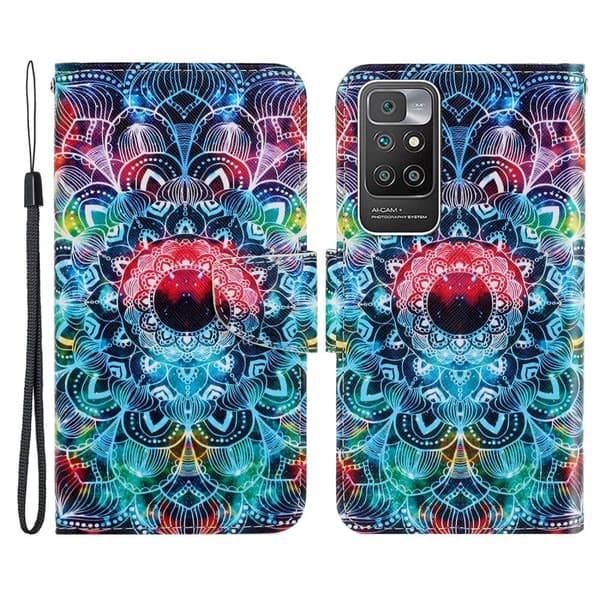 Wonderland Xiaomi Redmi 10 Prime / Redmi 10 Läppäkotelo - Mandala Multicolor