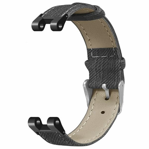 Garmin Lily Klockarmband Denim Texture Veganläder Justerbart armband - Grå Silvergrå