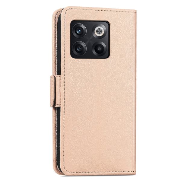Sileä ja ohut premium-PU-nahkakotelo OnePlus 10T / OnePlus Ace Pro - Khaki Brown