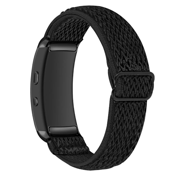 Samsung Gear Fit2 klockarmband i nylon - Svart Svart