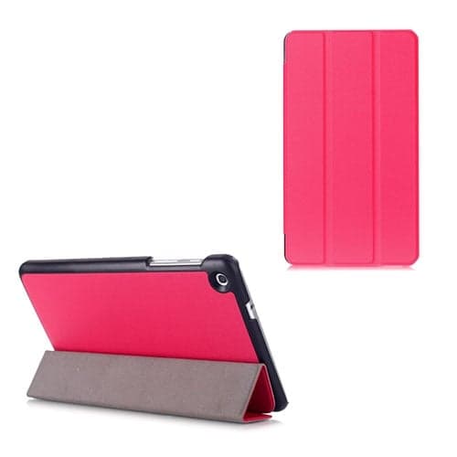 Gaarder Lines Huawei MediaPad M1 8.0 lær flipp etui - Varm Rosa Pink