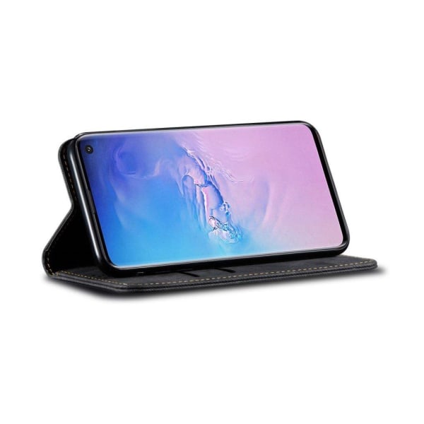 Jeans Samsung Galaxy S10 etui - Sort Black