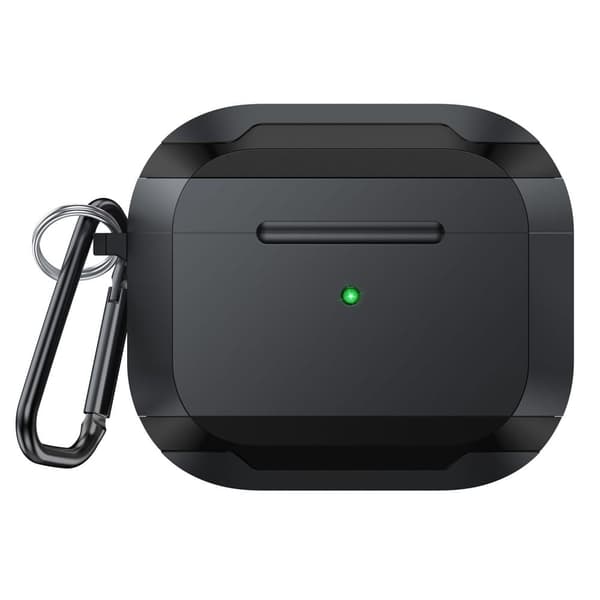 AirPods Pro 2 beskyttelsesetui med spænde - Sort Black