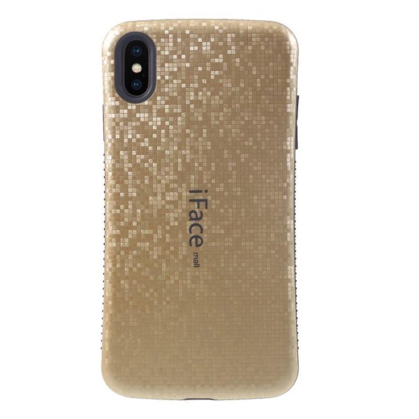 iPhone Xs Max IFACE MALL mosaiikki kuviollinen hybriidi muovinen Gold