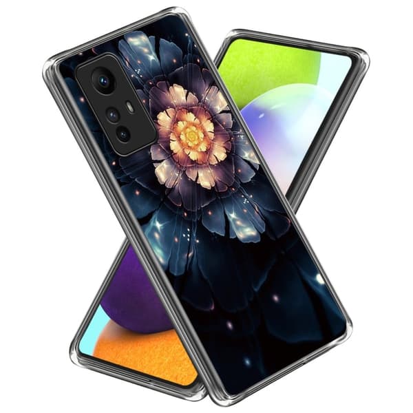 Deco Xiaomi Redmi Note 12S skal - Färgglad Blomma Blå
