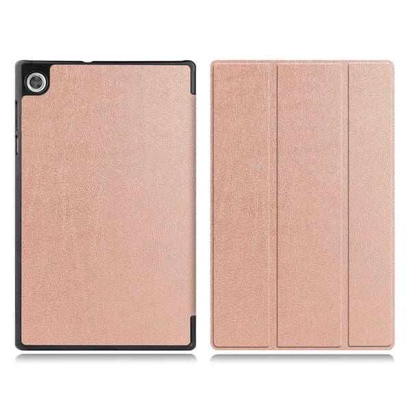 Lenovo Tab M10 HD Gen 2 tri-fold læder flip case - Rødguld Pink
