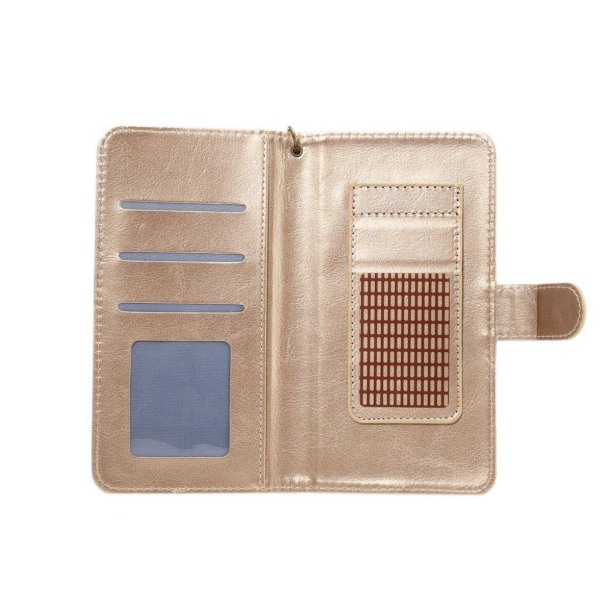 Universal smartphone läderfodral, storlek: 14.5x7.5cm - Aprikos Beige