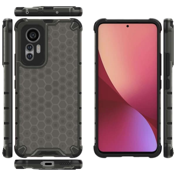 Bofink Honeycomb Xiaomi 12 Lite kotelot - Musta Black
