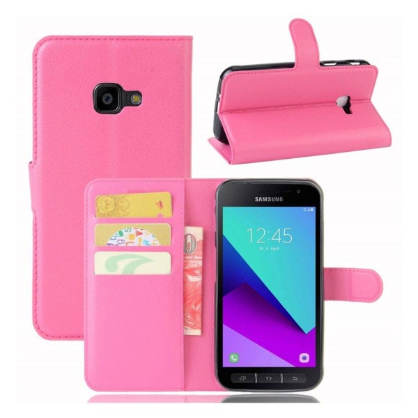 Samsung Xcover 4 trendikäs nahkakotelo - Rose Pink
