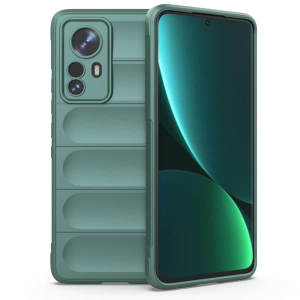 Mjukt greppformat Xiaomi 12S Pro / Xiaomi 12 Pro skal - Grön Grön