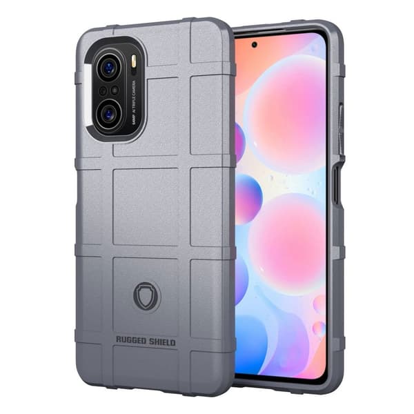 Rugged Shield Xiaomi Redmi K40 / Xiaomi Redmi K40 Pro / Xiaomi Redmi K40 Pro Plus skal - Silver/Grå Silvergrå