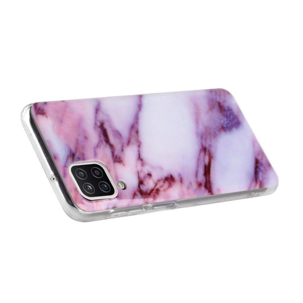 Marble Samsung Galaxy A12 5G Etui - Rose / Purple Hue Marmor Pink