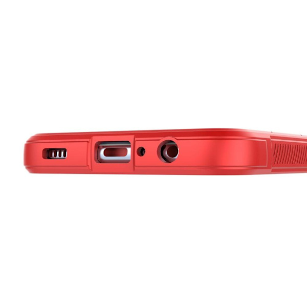 Blødt grebsformet cover til Samsung Galaxy A04e - Rød Red