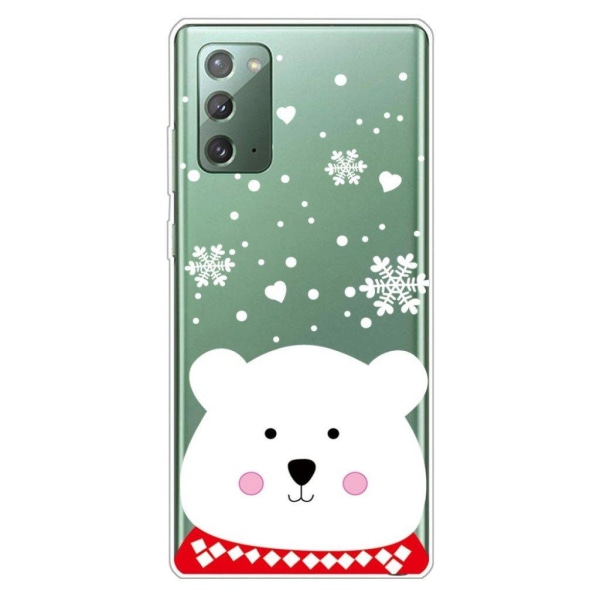 Juletaske til Samsung Galaxy Note 20 - Bjørn White