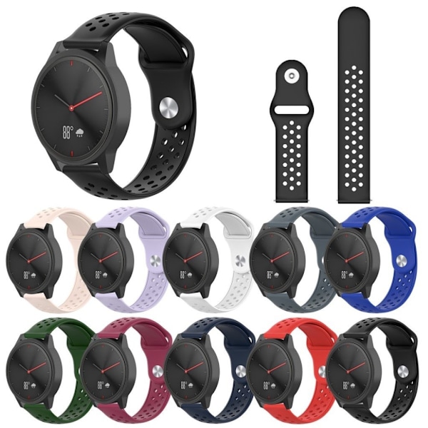 Huawei Watch GT 2 42mm elegant silikone urrem - Sort Black