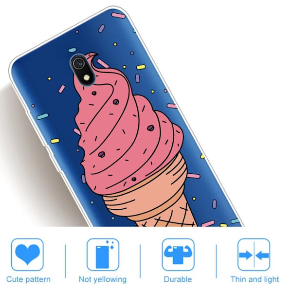 Deco Xiaomi Redmi 8A skal - Glass Rosa