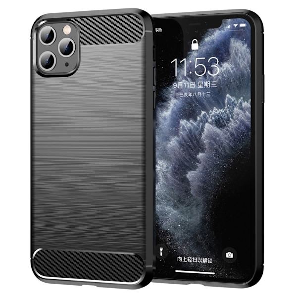 Carbon Flex Etui iPhone 11 Pro - Svart Black