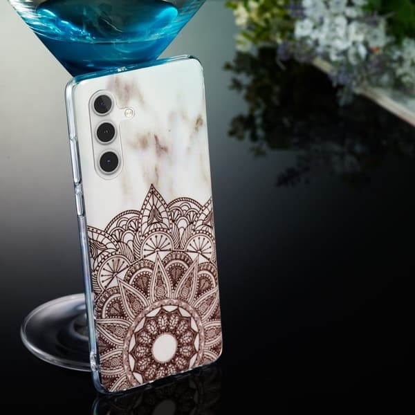 Marble Samsung Galaxy A13 5G Etui - Mandala Blomst Brown