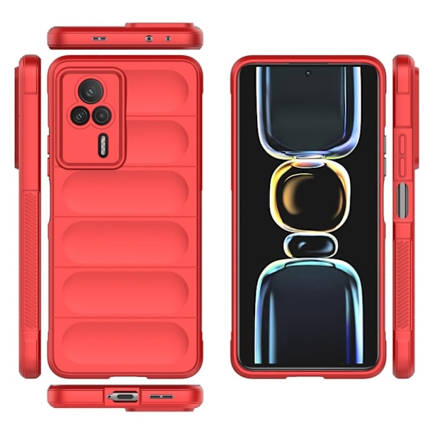 Mjukt greppformat Xiaomi Redmi K60E skal - Vit Vit