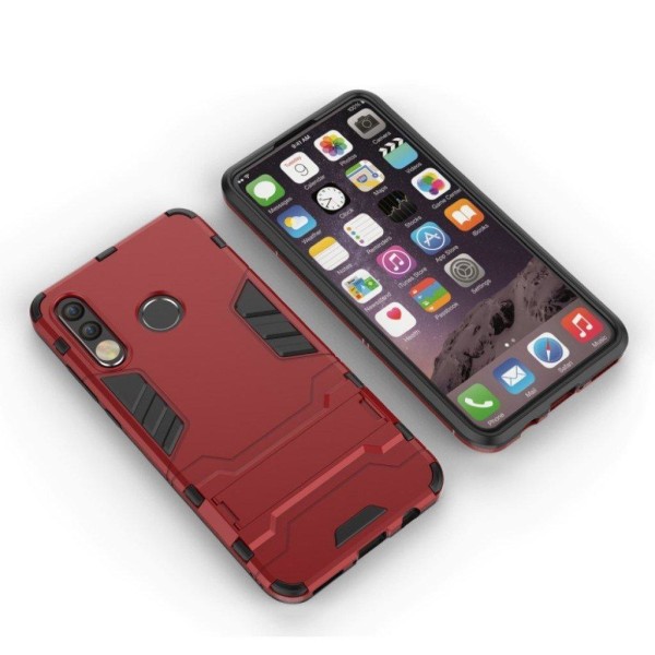 Huawei P30 Lite hybrid kickstand etui - Rød Red