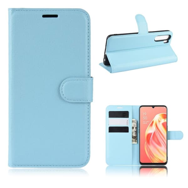 Classic Oppo A91 / Oppo F15 fodral - Blå Blå