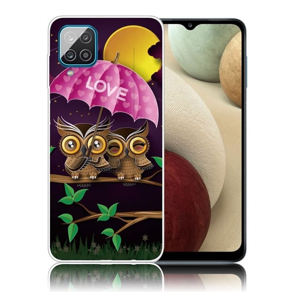 Deco Samsung Galaxy A12 5G kotelot - Pöllö Multicolor