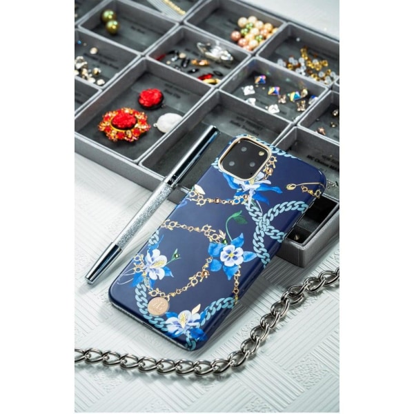 Kingxbar iPhone 11 Pro Max luksus Swarovski etui - Blå Blue