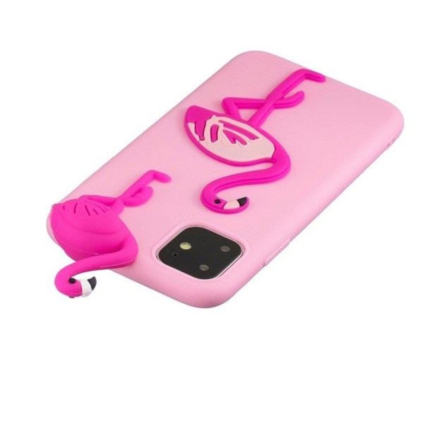 Cute 3D iPhone 11 Pro Max kuoret - Flamingo Pink