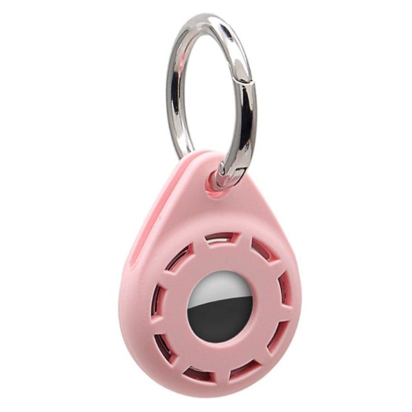 AirTags silicone cover with ring buckle - Pink Pink