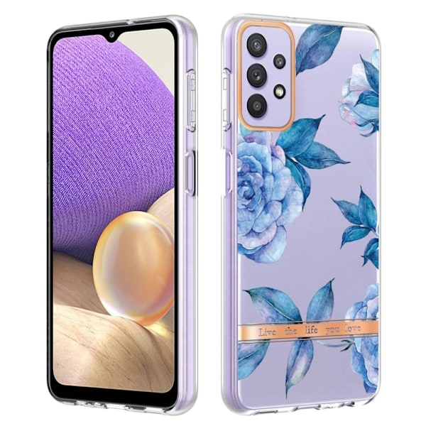Supertunt och slitstarkt mjukfodral för Samsung Galaxy A13 4G - Blå Pion Blå