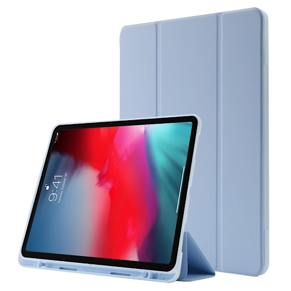 iPad Pro 12.9 (2022) / (2021) / (2020) tredubbelt läderfodral - Baby Blå Blå