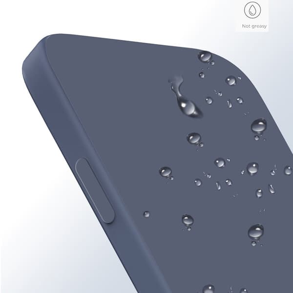 Avfaset gummiert anti-falldeksel for iPhone 15 Plus - Beige White
