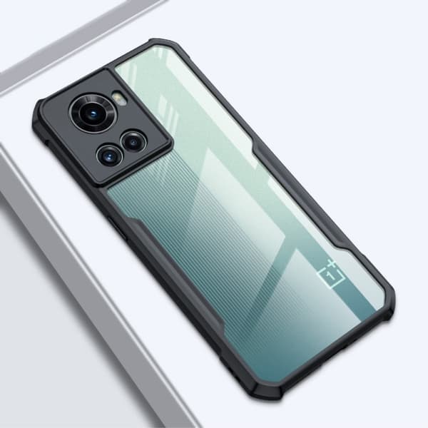 Støtsikkert hybriddeksel for OnePlus 10R / OnePlus Ace - Svart Black
