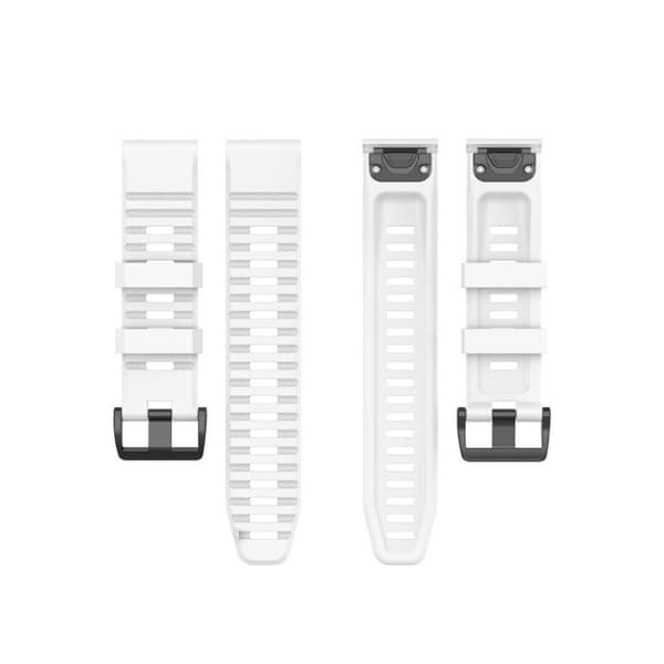 Garmin Fenix 6X Pro silicone watch band - White Vit