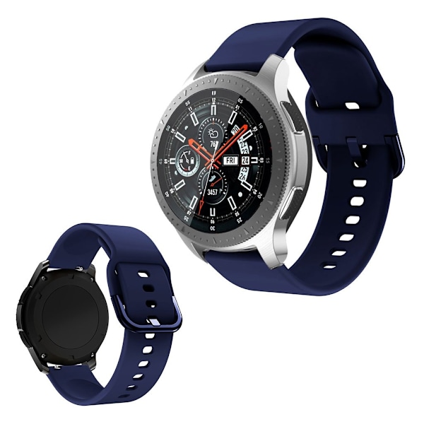 Samsung Galaxy Watch (46mm) silikoninen ranneke - Laivastonsininen Blue