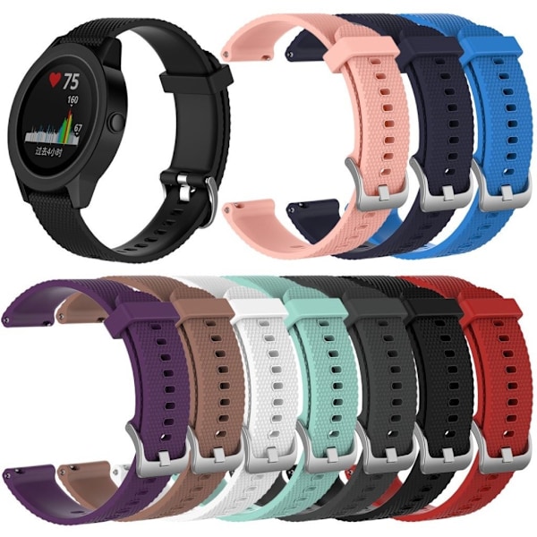 Garmin Vivomove HR justerbar silione urrem - hvid White