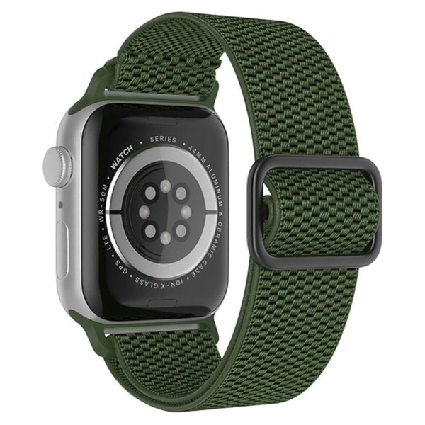 Apple Watch (41mm) textured nylon watch strap - Olive Green Green