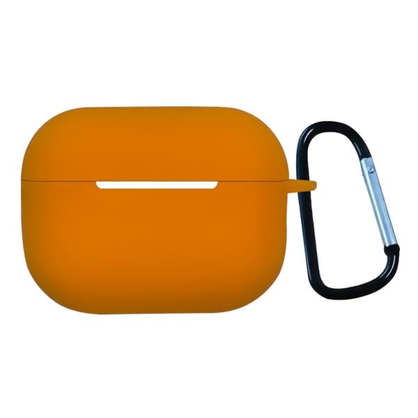 1,3 mm AirPods Pro 2 silikonfodral med spänne - Orange Orange