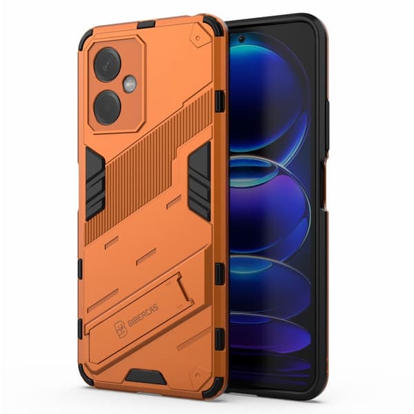 Stöttåligt Xiaomi Redmi Note 12 hybridskal - Orange Orange