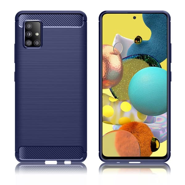 Carbon Flex Samsung Galaxy A51 5G skal - Blå Blå