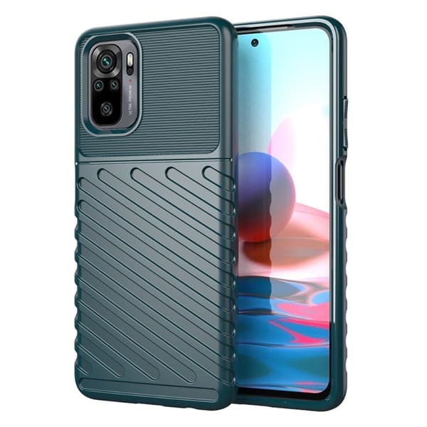 Thunder Xiaomi Redmi Note 10S / Xiaomi Redmi Note 10 skal - Grön Grön
