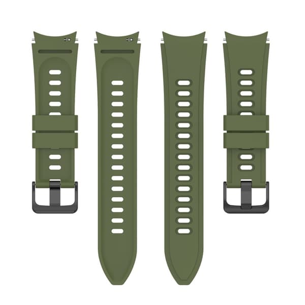 20 mm silikone-urrem til Samsung-ur - Militærgrøn Green