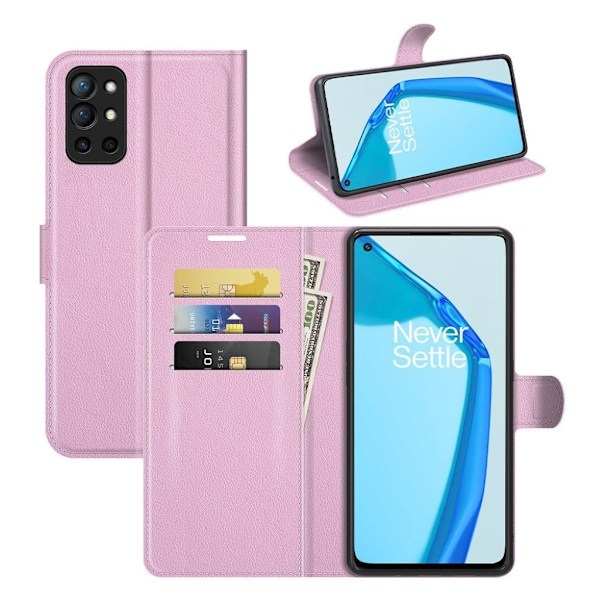 Classic OnePlus 9R Flippetui - Rosa Pink