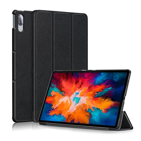 Lenovo Tab P11 Pro tri-fold læderetui - Sort Black