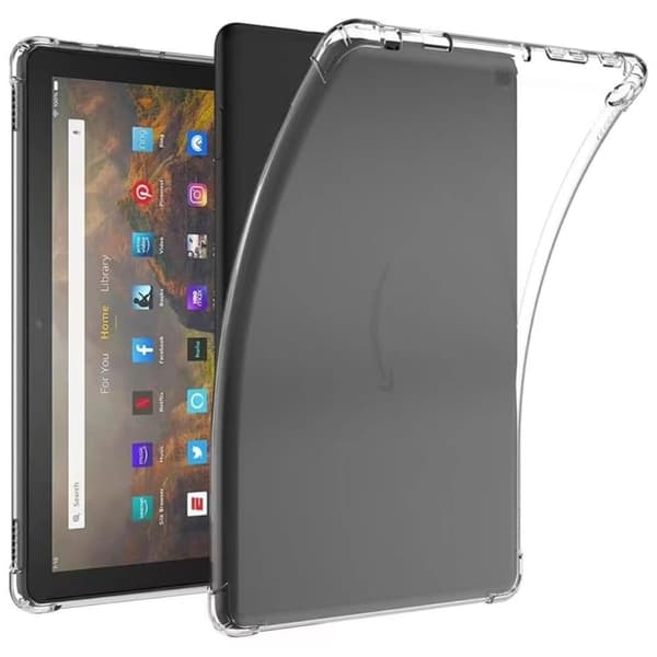 Amazon Fire HD 10 (2023) Clear Case Förstärkta hörn Flexibelt skydd för surfplatta Transparent