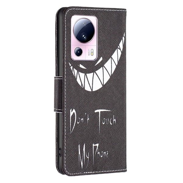 Wonderland Xiaomi 13 Lite / Civi 2 Flip Etui - Don't Touch My Phone Black