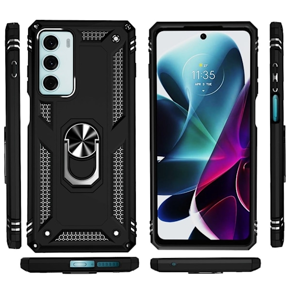 Bofink Combat Motorola Moto G200 5G Suojakotelo - Musta Black